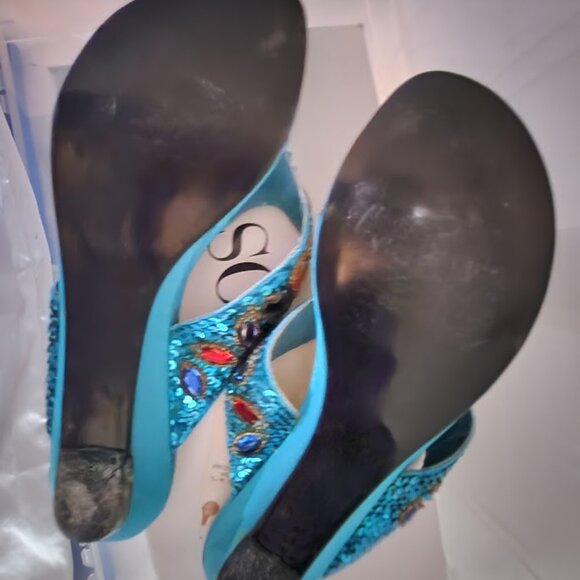 CAPARROS Vintage Artisan Handstitched Beaded Sandals 6.5M - Picture 6 of 10